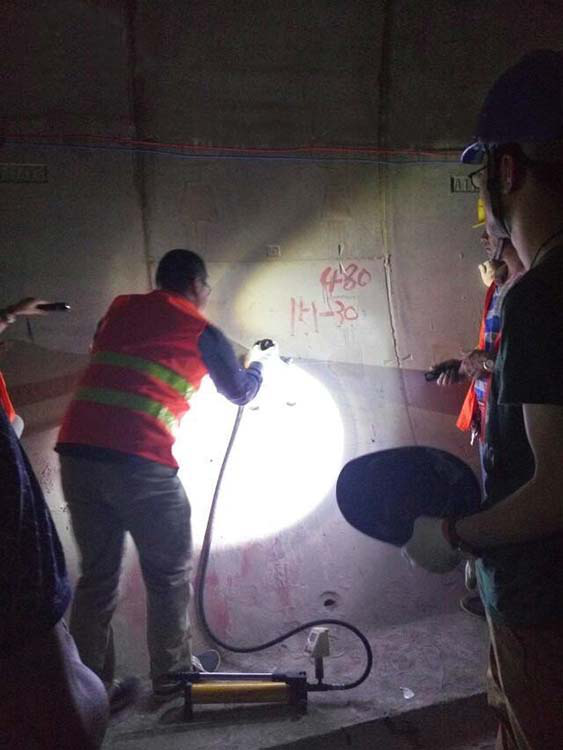 东莞恒盛免费给化学锚栓项目苏州地铁拉拔实验