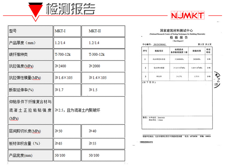 恒盛碳纤维板检测报告