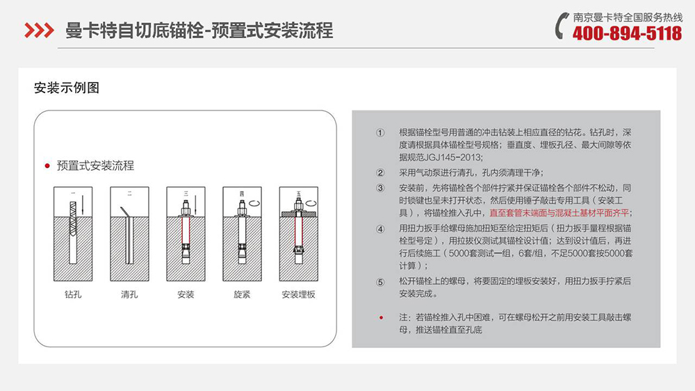 自切底锚栓_19_恒盛自切底锚栓施工流程